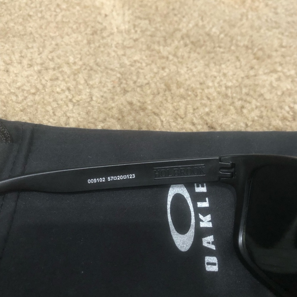 Oakley Holbrook Gold Reflective Sunglasses 9102 Matte Black - Picture 8 of 10